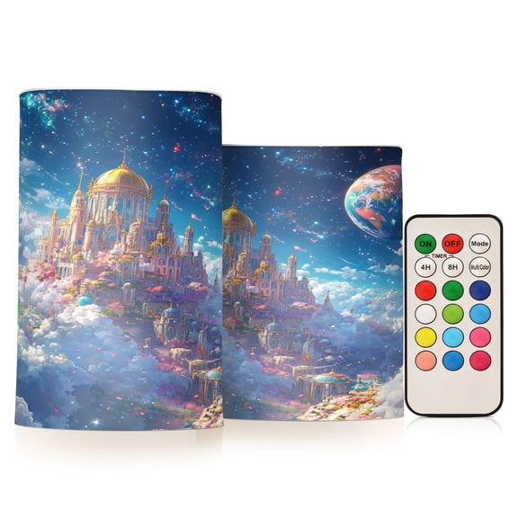 BZSMCE Flameless Candles LED Lights Dream above The Clouds Creativity Battery Candles