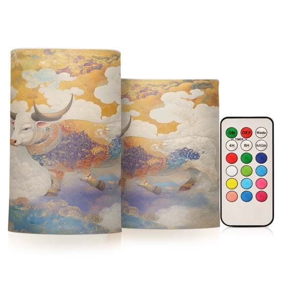 BZSMCE Flameless Candles LED Lights Elegant Floral Whispers Creativity Battery Candles