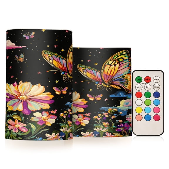 BZSMCE Flameless Candles LED Lights Enchanted Garden Night Creativity Battery Candles