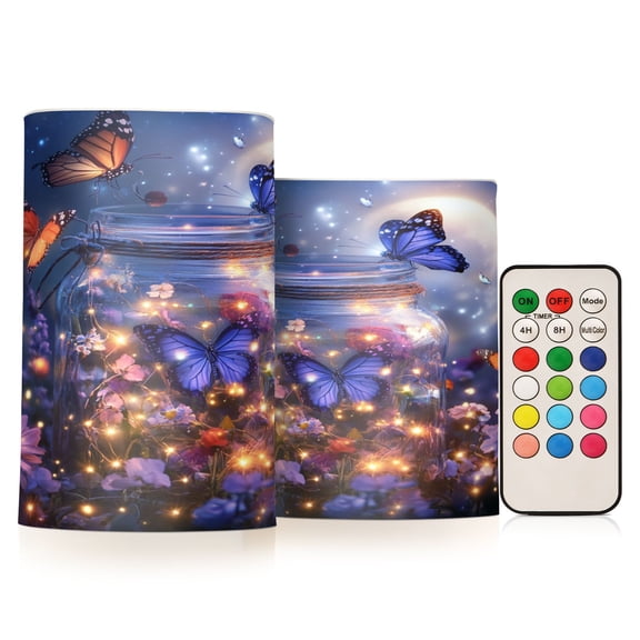 BZSMCE Flameless Candles LED Lights Fairy Lights Painting Creativity Battery Candles