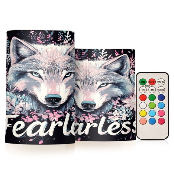 BZSMCE Flameless Candles LED Lights Fearless Spirit Creativity Battery Candles