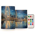 BZSMCE Flameless Candles LED Lights Ferris Wheel Creativity Battery