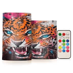 BZSMCE Flameless Candles LED Lights Fierce Beauty Creativity Battery Candles