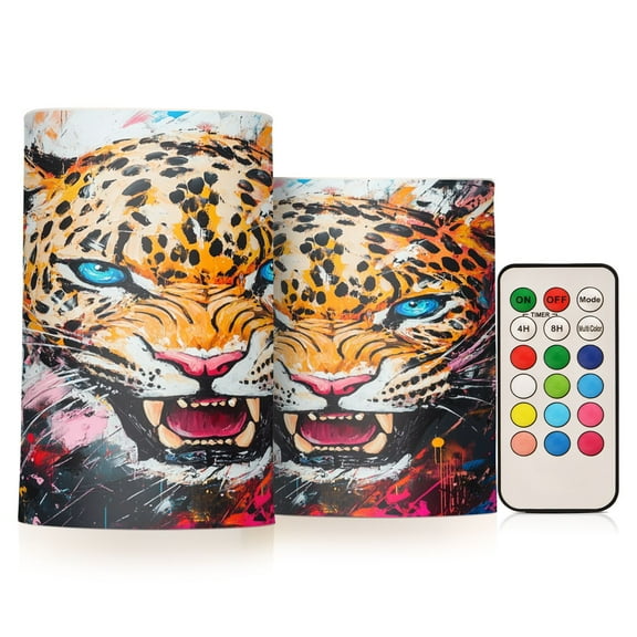 BZSMCE Flameless Candles LED Lights Fierce Roar Creativity Battery Candles