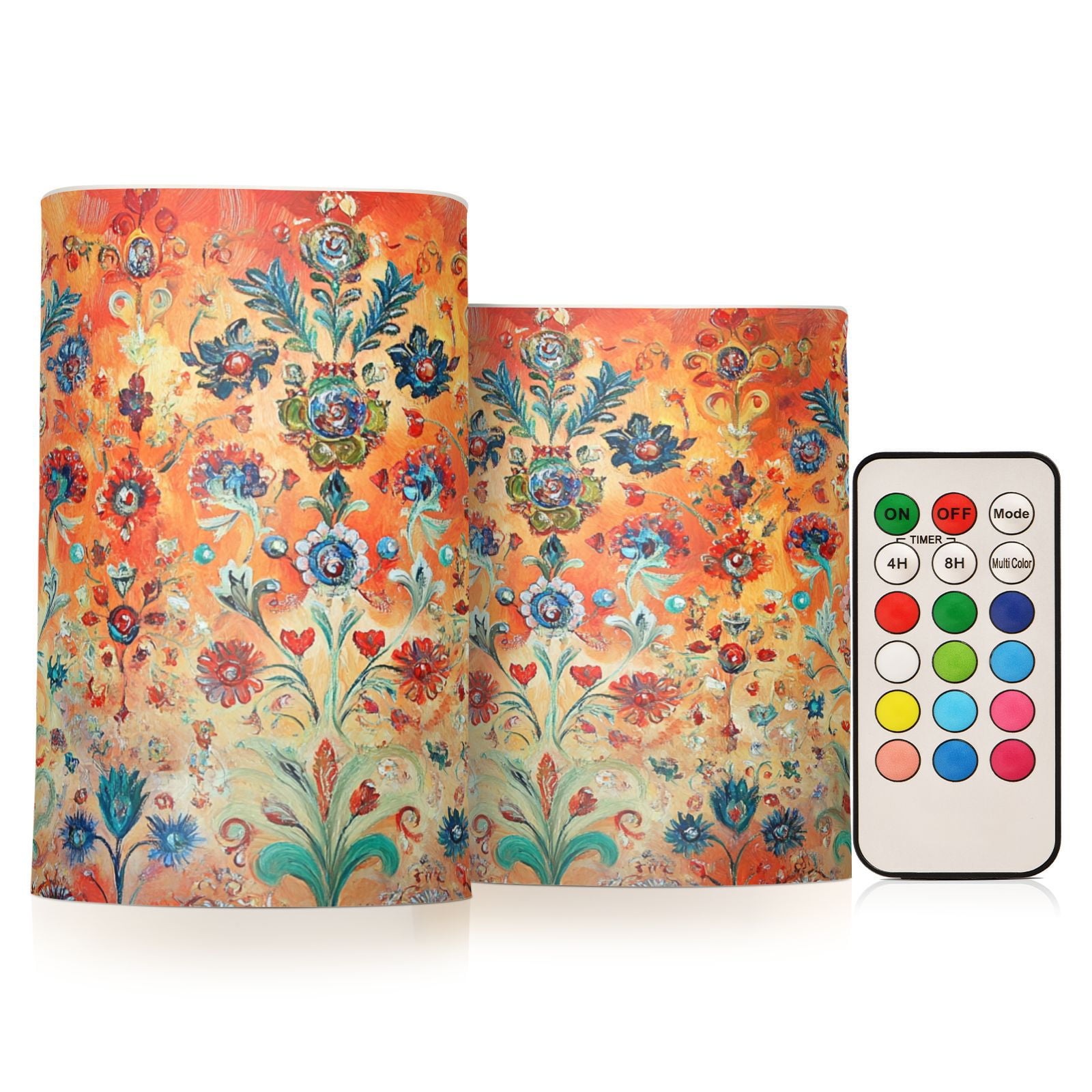 BZSMCE Flameless Candles LED Lights Flowers Seamlee Pattern Creativity Battery Candles
