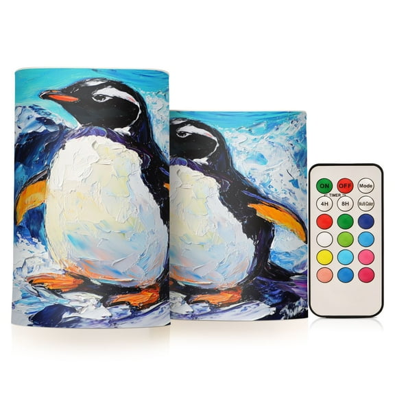 BZSMCE Flameless Candles LED Lights Frozen Splendor Creativity Battery Candles