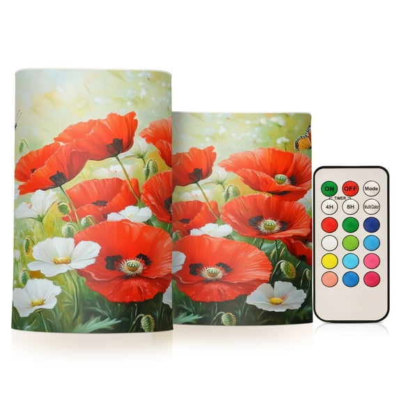 BZSMCE Flameless Candles LED Lights Garden Scene Creativity Battery Candles