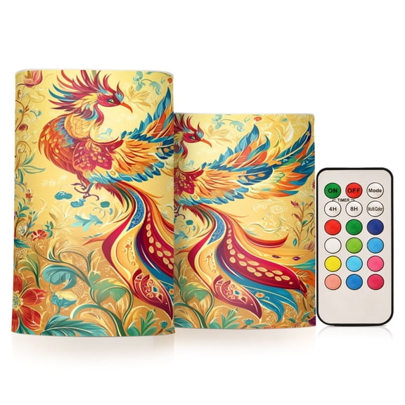 BZSMCE Flameless Candles LED Lights He Phoenix Reborn Creativity Battery Candles