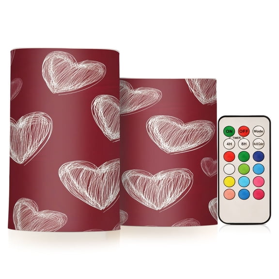 BZSMCE Flameless Candles LED Lights Heartfelt Whispers Creativity Battery Candles