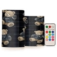 thumbnail image 1 of BZSMCE Flameless Candles LED Lights Hoodie Bears Plainting Creativity Battery Candles, 1 of 7