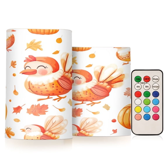 BZSMCE Flameless Candles LED Lights Lovely Chicken Creativity Battery Candles
