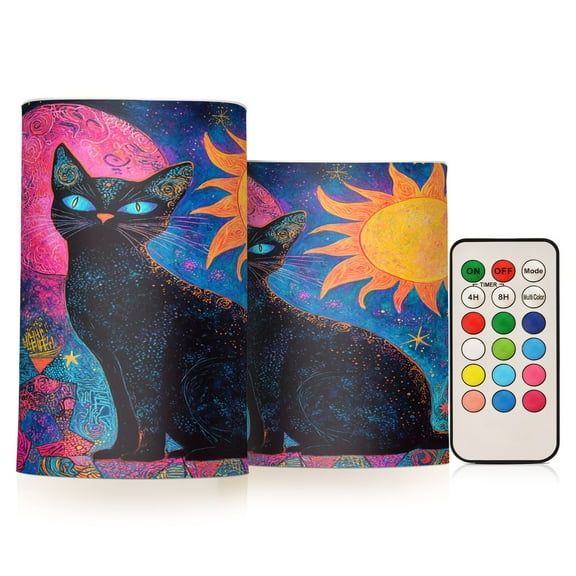 BZSMCE Flameless Candles LED Lights Lunar Whiskers at Dawn Creativity Battery Candles