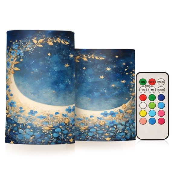 BZSMCE Flameless Candles LED Lights Moonlit Enchantment Creativity Battery Candles