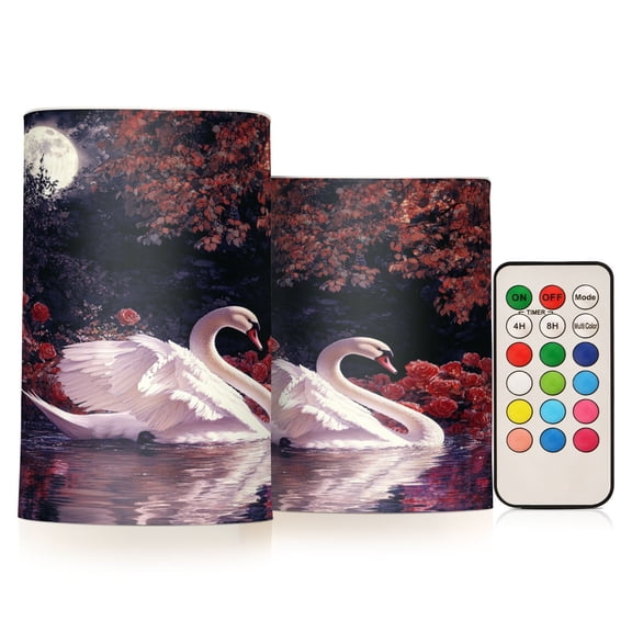 BZSMCE Flameless Candles LED Lights Moonlit Grace Creativity Battery Candles