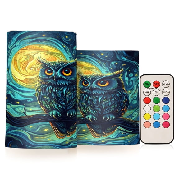BZSMCE Flameless Candles LED Lights Moonlit Guardian Creativity Battery Candles