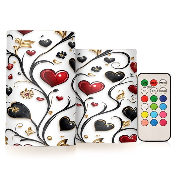 BZSMCE Flameless Candles LED Lights Ornate Affection Creativity Battery Candles