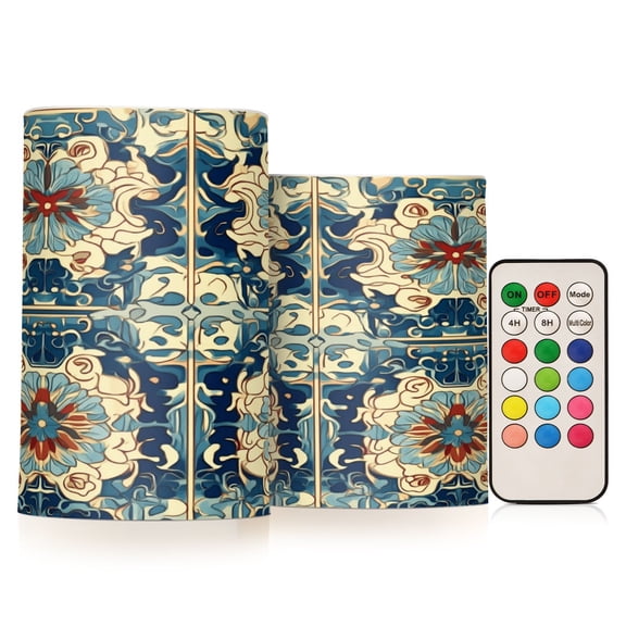BZSMCE Flameless Candles LED Lights Pattern Painting Creativity Battery Candles