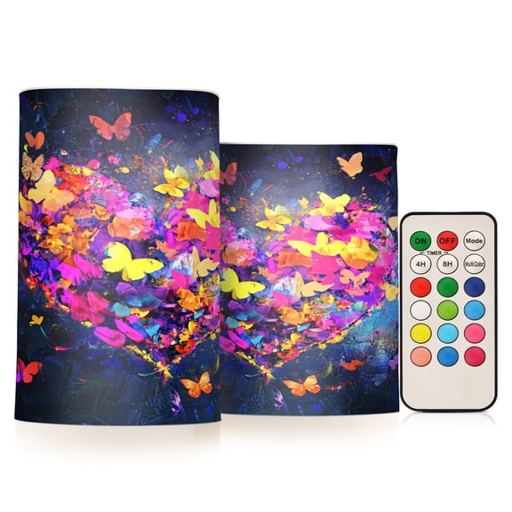 BZSMCE Flameless Candles LED Lights Serene Blossom Dreams Creativity Battery Candles