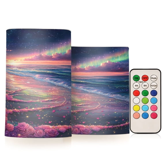 BZSMCE Flameless Candles LED Lights Stardust Petals by The Sea Creativity Battery Candles