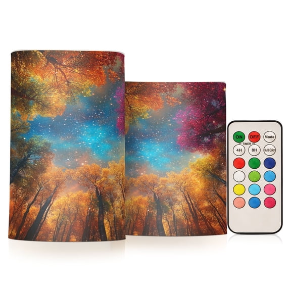BZSMCE Flameless Candles LED Lights Stellar Serenity Creativity Battery Candles
