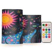 BZSMCE Flameless Candles LED Lights Sunlit Sorcery Creativity Battery Candles