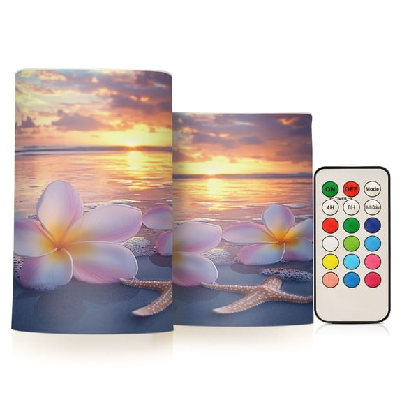 BZSMCE Flameless Candles LED Lights Tropical Serenity Creativity Battery Candles