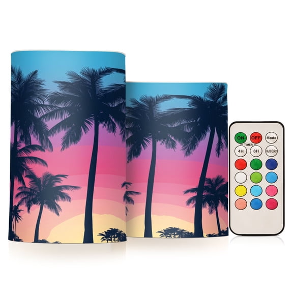 BZSMCE Flameless Candles LED Lights Twilight Oasis Creativity Battery Candles