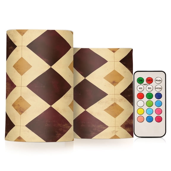 BZSMCE Flameless Candles LED Lights Vintage Diamonds Creativity Battery Candles