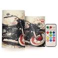 thumbnail image 1 of BZSMCE Flameless Candles LED Lights Watercolor Motorcycle Creativity Battery Candles, 1 of 1