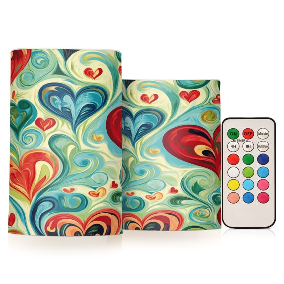 BZSMCE Flameless Candles LED Lights Whimsical Affection Creativity Battery Candles