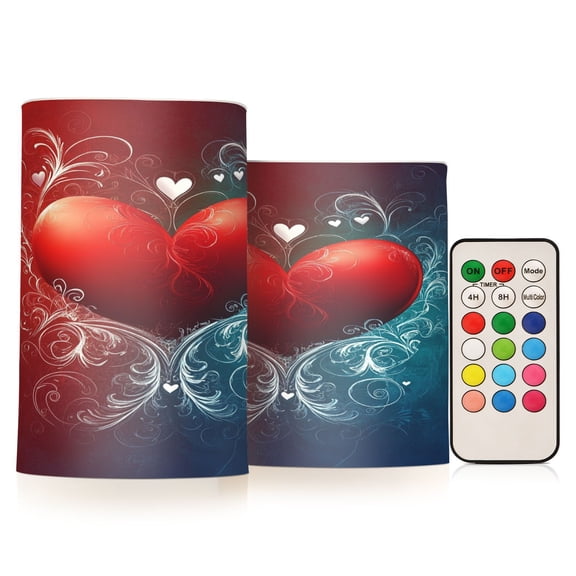 BZSMCE Flameless Candles LED Lights Whimsical Heart Garden Creativity Battery Candles