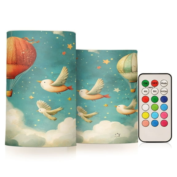 BZSMCE Flameless Candles LED Lights White Bird Creativity Battery Candles