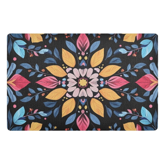 BZSMCE Floor Mats 32x20in Botany Texture Creativity Doormats