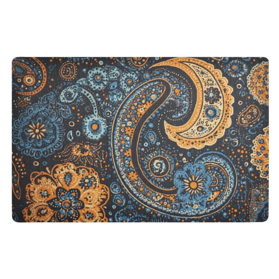 BZSMCE Floor Mats 32x20in Colorfull Art Map Creativity Doormats