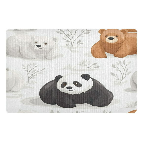 BZSMCE Floor Mats 32x20in Cute Bears Patern Creativity Doormats