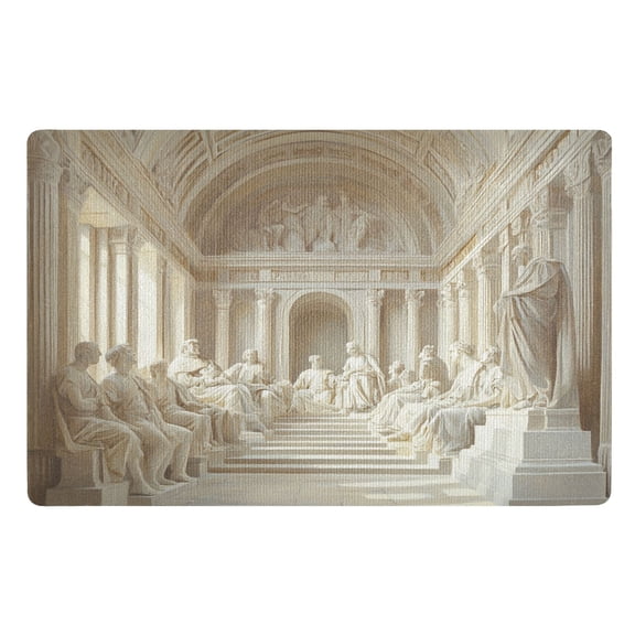 BZSMCE Floor Mats 32x20in Fashion Marble Painting Creativity Doormats
