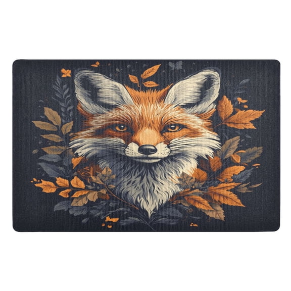 BZSMCE Floor Mats 32x20in Fox Head Painting Creativity Doormats
