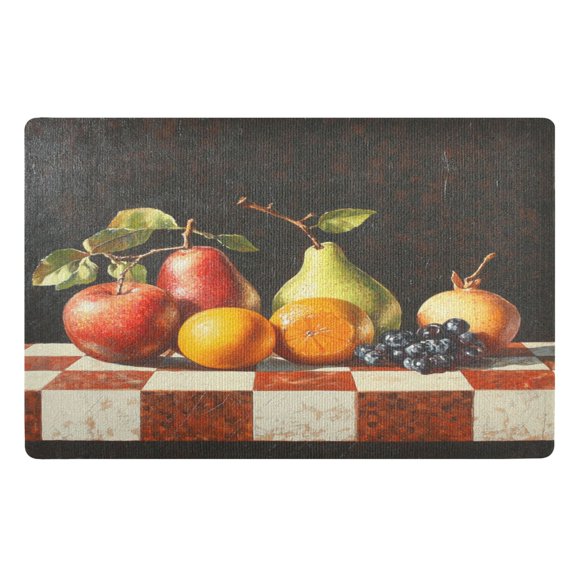 BZSMCE Floor Mats 32x20in Fruit Painting Creativity Doormats