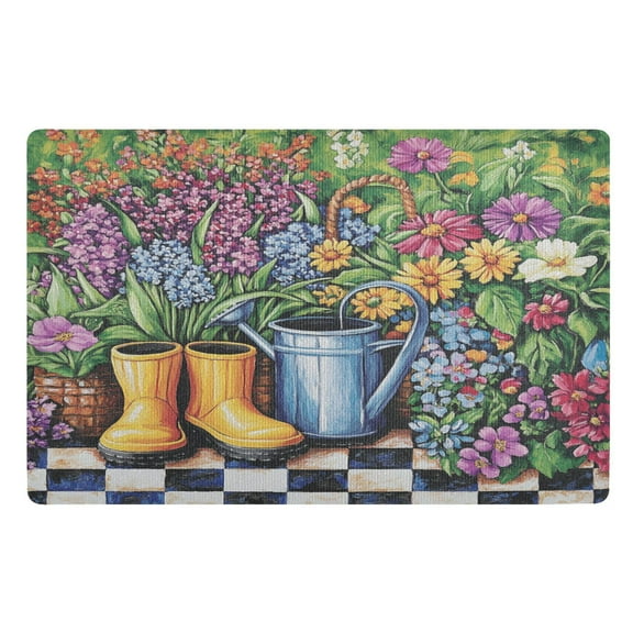 BZSMCE Floor Mats 32x20in Garden Printing Creativity Doormats