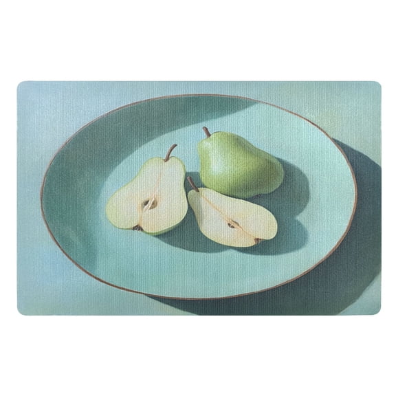 BZSMCE Floor Mats 32x20in Green Pear Creativity Doormats