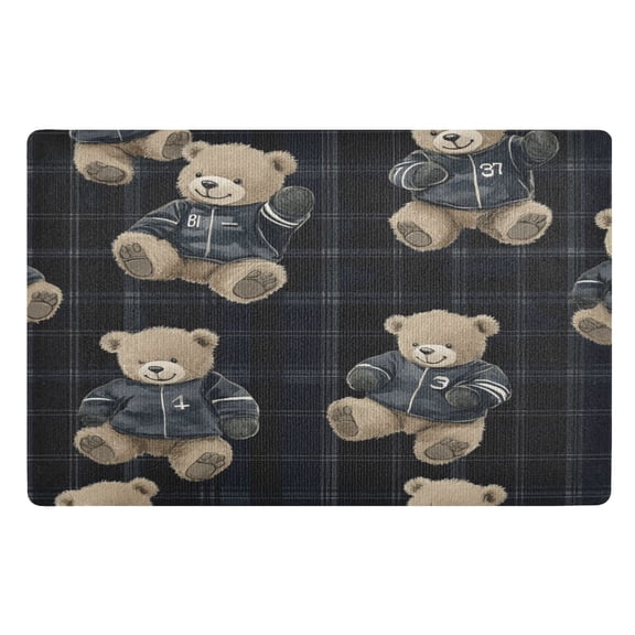 BZSMCE Floor Mats 32x20in Hoodie Bears Plainting Creativity Doormats