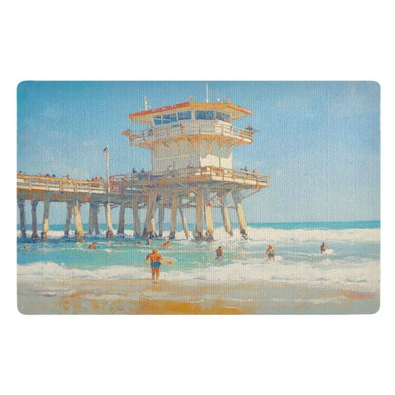 BZSMCE Floor Mats 32x20in Huntington Beach 5 Creativity Doormats