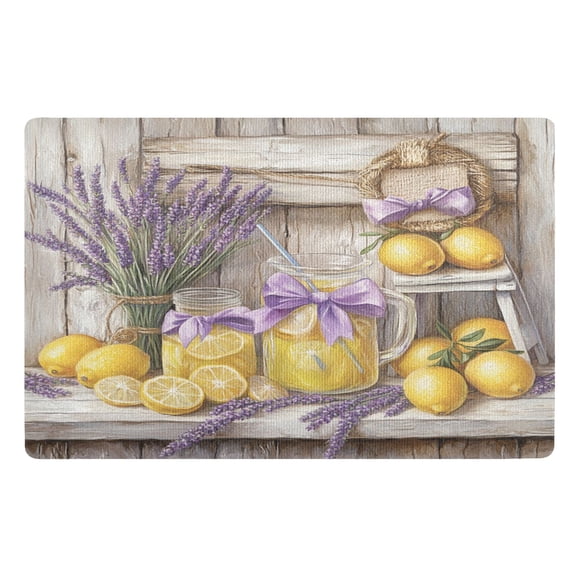 BZSMCE Floor Mats 32x20in Illustration Of Lemons Creativity Doormats