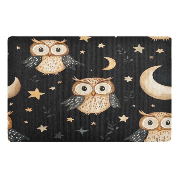 BZSMCE Floor Mats 32x20in Owl Creativity Doormats