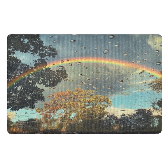BZSMCE Floor Mats 32x20in Rainbow Creativity Doormats