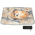 thumbnail image 1 of BZSMCE Foldable Car Windshield Sunshade Umbrella-Curled Cat in Floral Swirl Pattern, 1 of 7