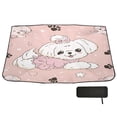 thumbnail image 1 of BZSMCE Foldable Car Windshield Sunshade Umbrella-Pastel Poodle Dreams Pattern, 1 of 7