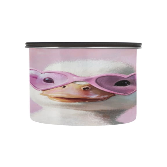 BZSMCE Food Storage Container 304 F Stainless Steel Containers Adorable Duck Printing