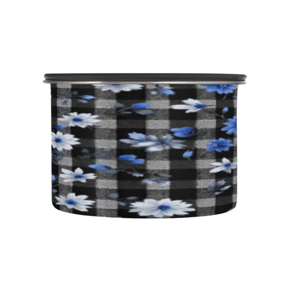 BZSMCE Food Storage Container 304 F Stainless Steel Containers Blue Sprinkles Printing