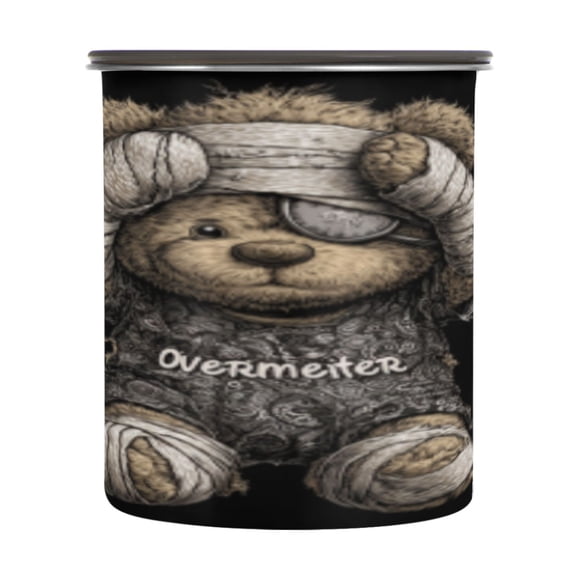 BZSMCE Food Storage Container 304 F Stainless Steel Containers Cuddle Bear Printing